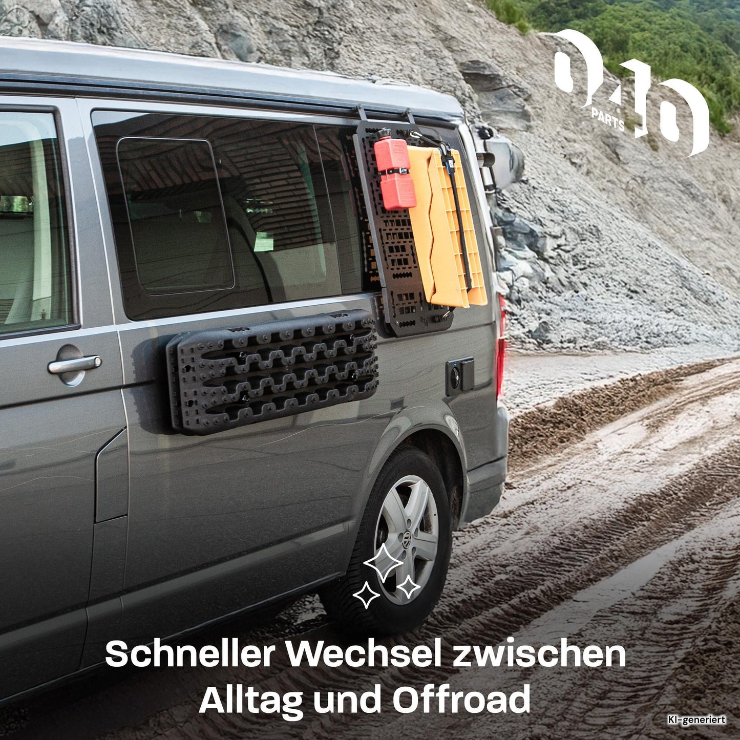 040 Parts Magnetische Halterung für Auffahrkeile und Sandbleche für Vans Camper Wohnmobile und Offroad Fahrzeuge