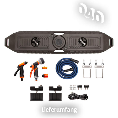 040 parts 30L Wassertank mit 12V Pumpe Außendusche für Vans, Camper, Autos perfekt fürs Camping Frischwassertank Wassertank