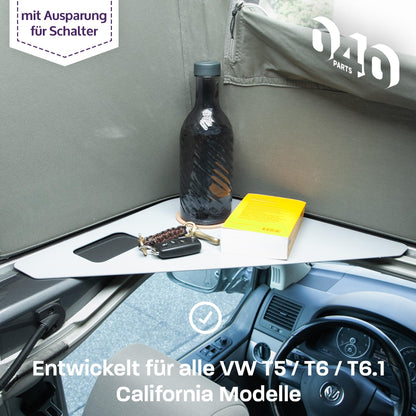 040 parts Ablagefläche grau für das Dachzelt deines VW T5 T6 T6.1 T7 California - Regalboden Ablage Fach Mehr Stauraum