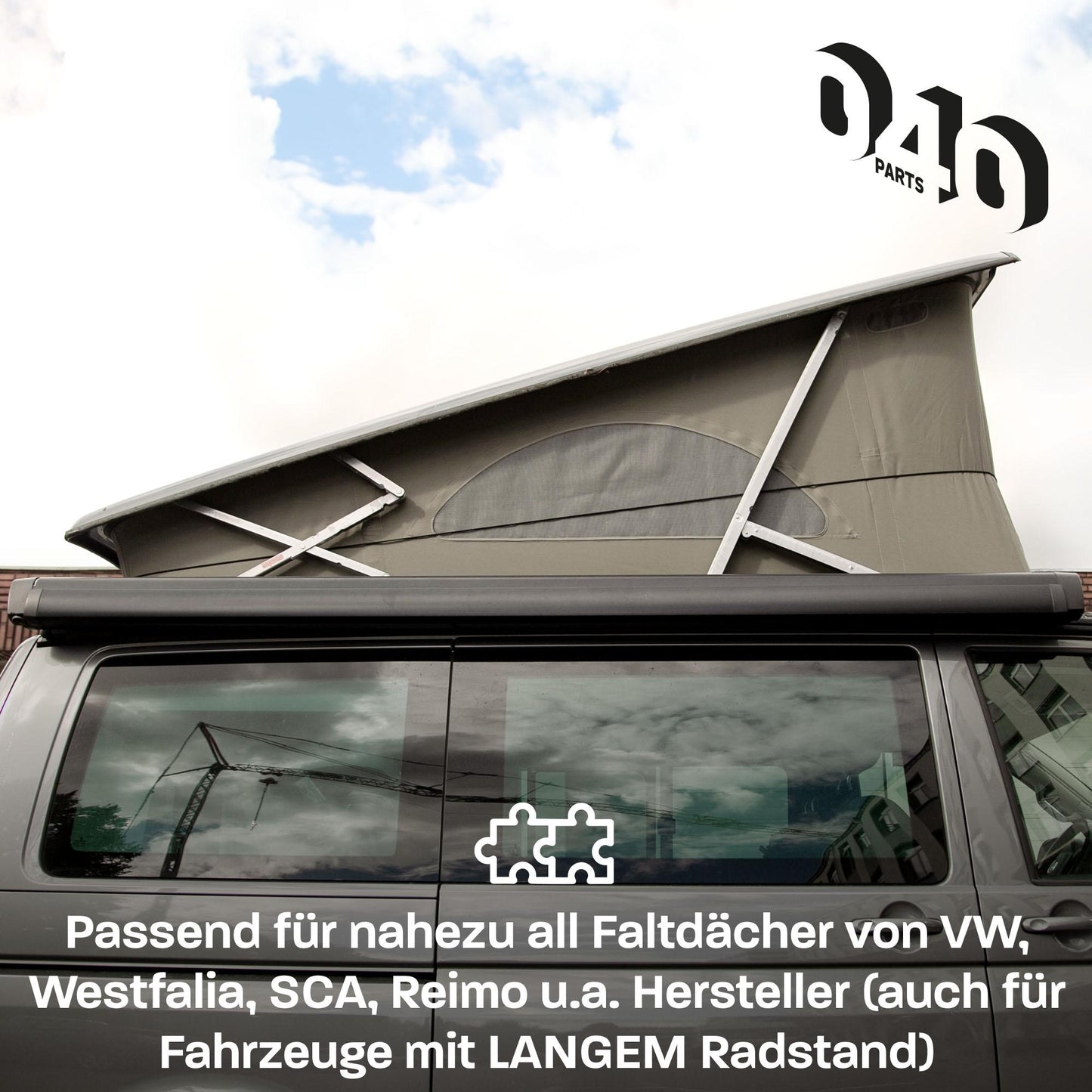 040 Parts Zeltgummi für Camper und Vans mit langem Radstand und Aufstelldach sowie lange Dachzelte Faltdach Hochdach Spanngummi Falthilfe Zel