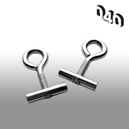040 Parts Kederstopper Set 5mm mit Oesenschraube 20mm Breite M4 Gewinde Kederstein für Markisen Wohnmobil Caravan Van