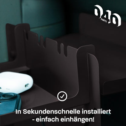 040 parts Einhängetisch schwarz für das Schuhregal die perfekte Ablage Campingtisch Beistelltisch