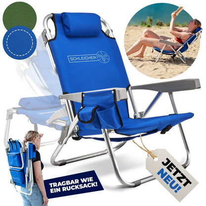 Ultraleichter Campingstuhl Strandstuhl klappbar Kühlfach Rucksack