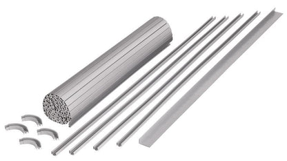 Rollladen-Kit für Schränke, grau