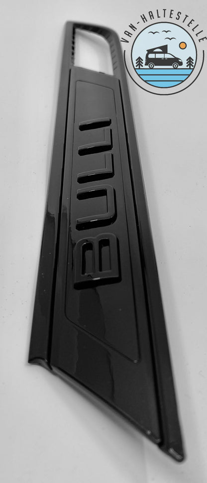 VW Schriftzug T6.1 Emblem Hochglanz Schwarz für California und Multivan VW Bulli Van- Haltestelle