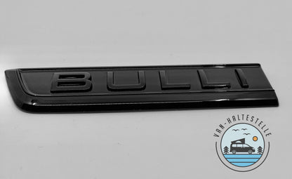 VW Bulli Schriftzug Emblem Logo Schwarz Hochglanz