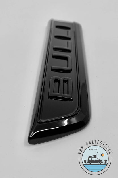 VW Bulli Schriftzug Emblem Logo Schwarz Hochglanz